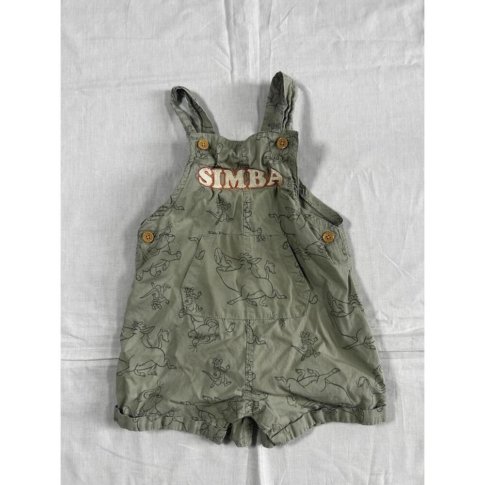 Infant 18M Overalls The Lion King Simba Olive Green Kids Shorts Disney
